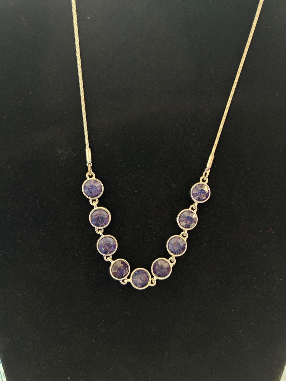 Nine West purple stone necklace